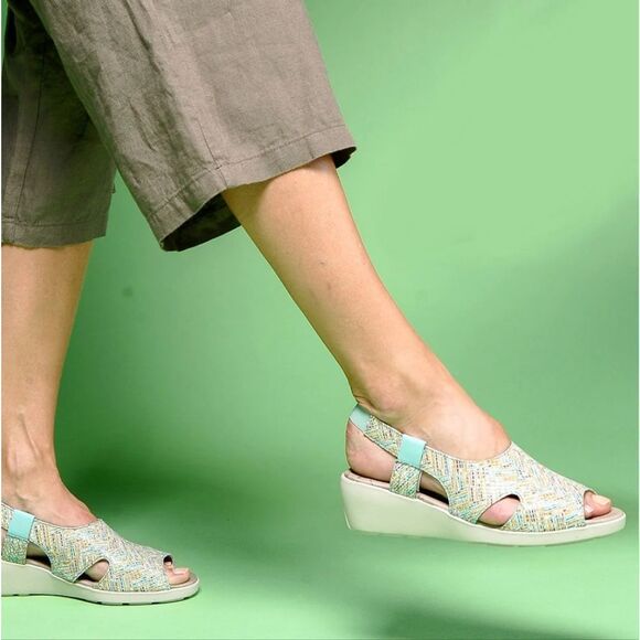 New Cloud Footwear Holly Sandal Blue memory foam 8.5 USA or 39 - Picture 6 of 7